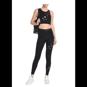 Purity Active Woman’s Tights Metallic Stars NWT M